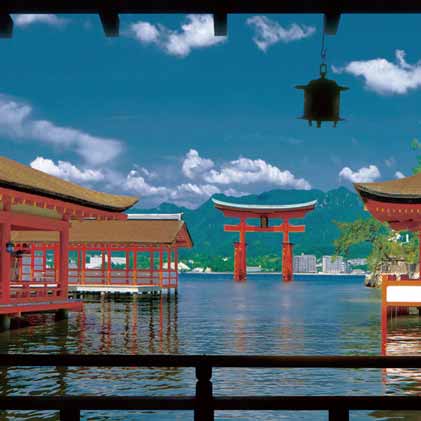 錦帯橋 と 厳島神社（弥山）